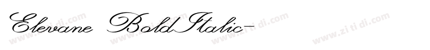 Elevane BoldItalic字体转换 Elevane BoldItalic字体转换